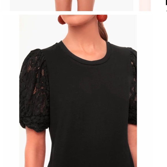 Tuckernuck POMANDER PLACE size L Black Lace Vesty Top - Picture 2 of 11